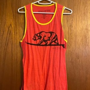 Men’s red tank top size medium